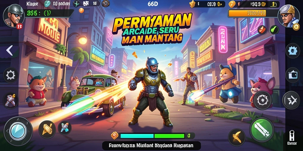 Screenshot utama 66D menampilkan gameplay yang seru dan menantang.