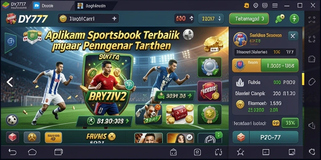 Tampilan menarik dari gameplay taruhan olahraga di DY777.