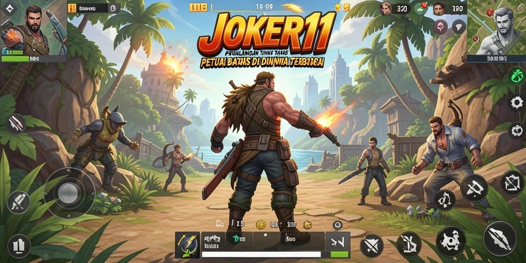 Tampilan screenshot gameplay <strong>JOKER11</strong> yang menampilkan eksplorasi dunia terbuka.
