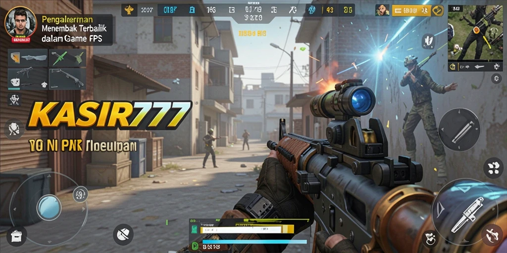 Gameplay KASIR777 menampilkan aksi menembak yang mendebarkan dan intens.