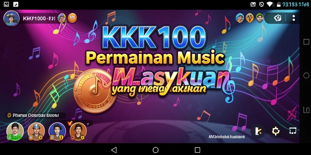 Tampilan gameplay menarik dari KPK100 dengan musik beragam.