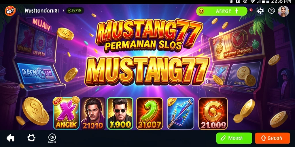 Tampilan gameplay menarik dari MUSTANG77 yang membuat pemain betah.