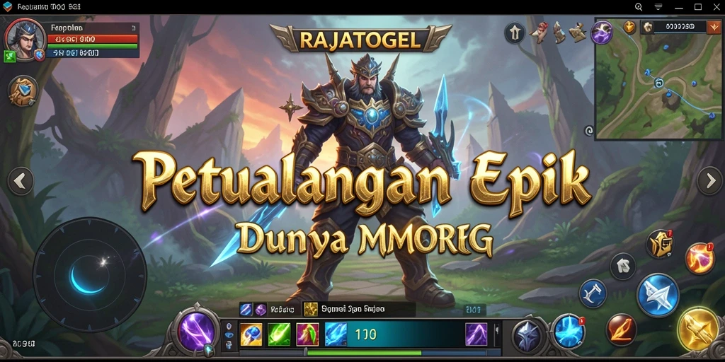 Tampilan gameplay menakjubkan dari RAJATOGEL dalam dunia MMORPG.
