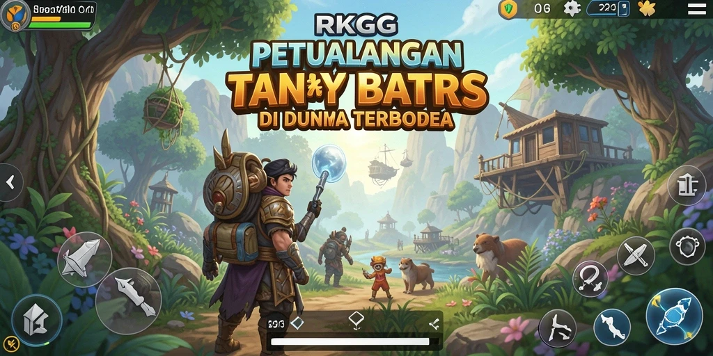 Tampilan gameplay dunia terbuka yang menakjubkan di RKGG.