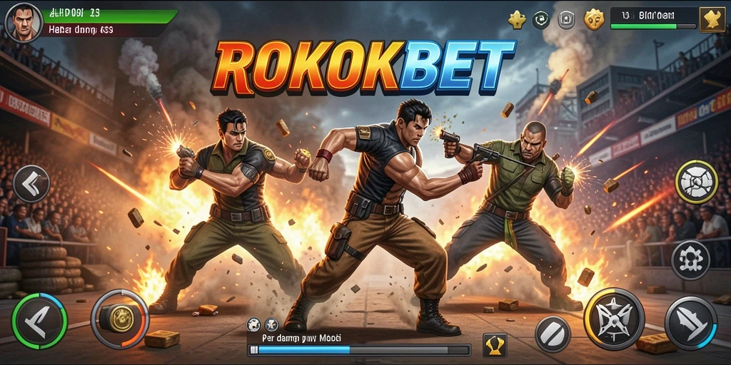 Tampilan gameplay seru dalam ROKOKBET dengan aksi yang memukau.