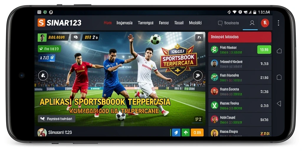 Screenshot gameplay SINAR123 menampilkan fitur taruhan olahraga yang menarik.