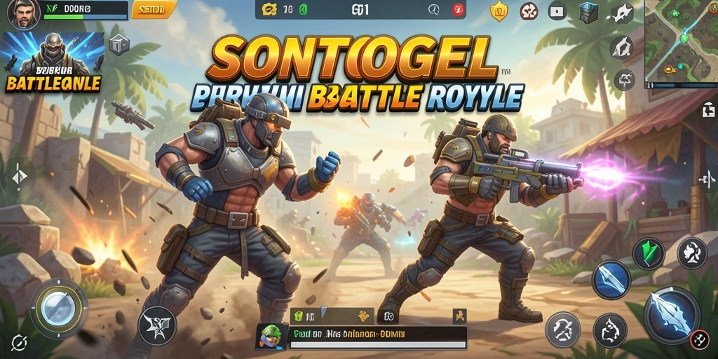 Tampilan seru gameplay <strong>SONTOGEL</strong> dalam pertempuran Battle Royale.